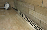 freestyle linear drain, shower drain, luxury shower drain